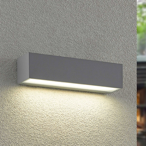 Arcchio Lengo LED-Wandlampe CCT, 25cm, 1-fl. grau