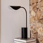 Liggera table lamp, black, steel, height 27.9 cm