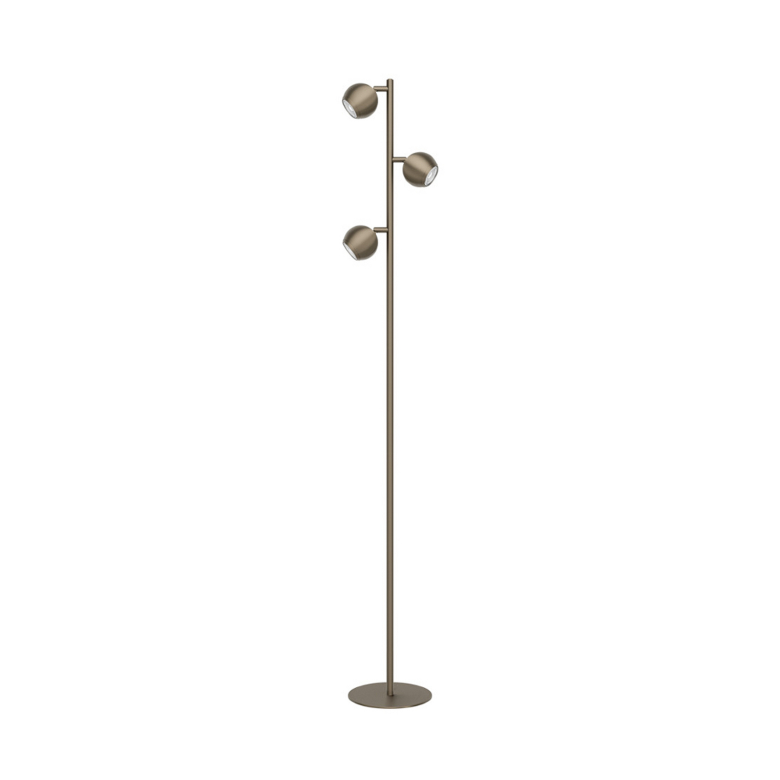 Lampe sur pied EGLO BIMEDA 1, couleur bronze, hauteur 140 cm, à 3 lampes. Lampe sur pied EGLO BIMEDA 1, couleur bronze, hauteur 140 cm, à 3 lampes.