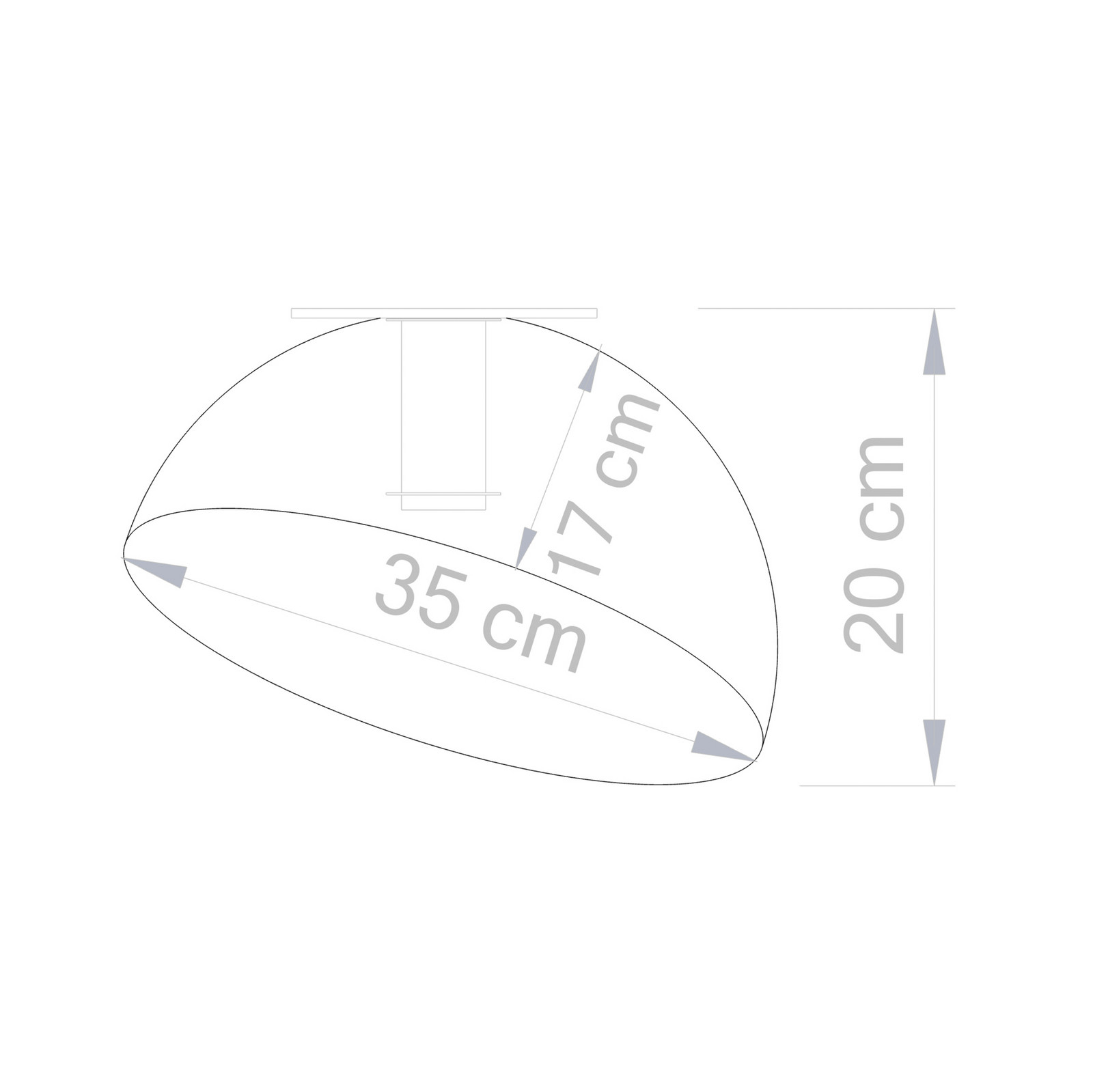 SIGMA Plafonieră Sfera Ø 35cm alb/auriu - Camera de zi / sufragerie - Modern - alb auriu - Metal