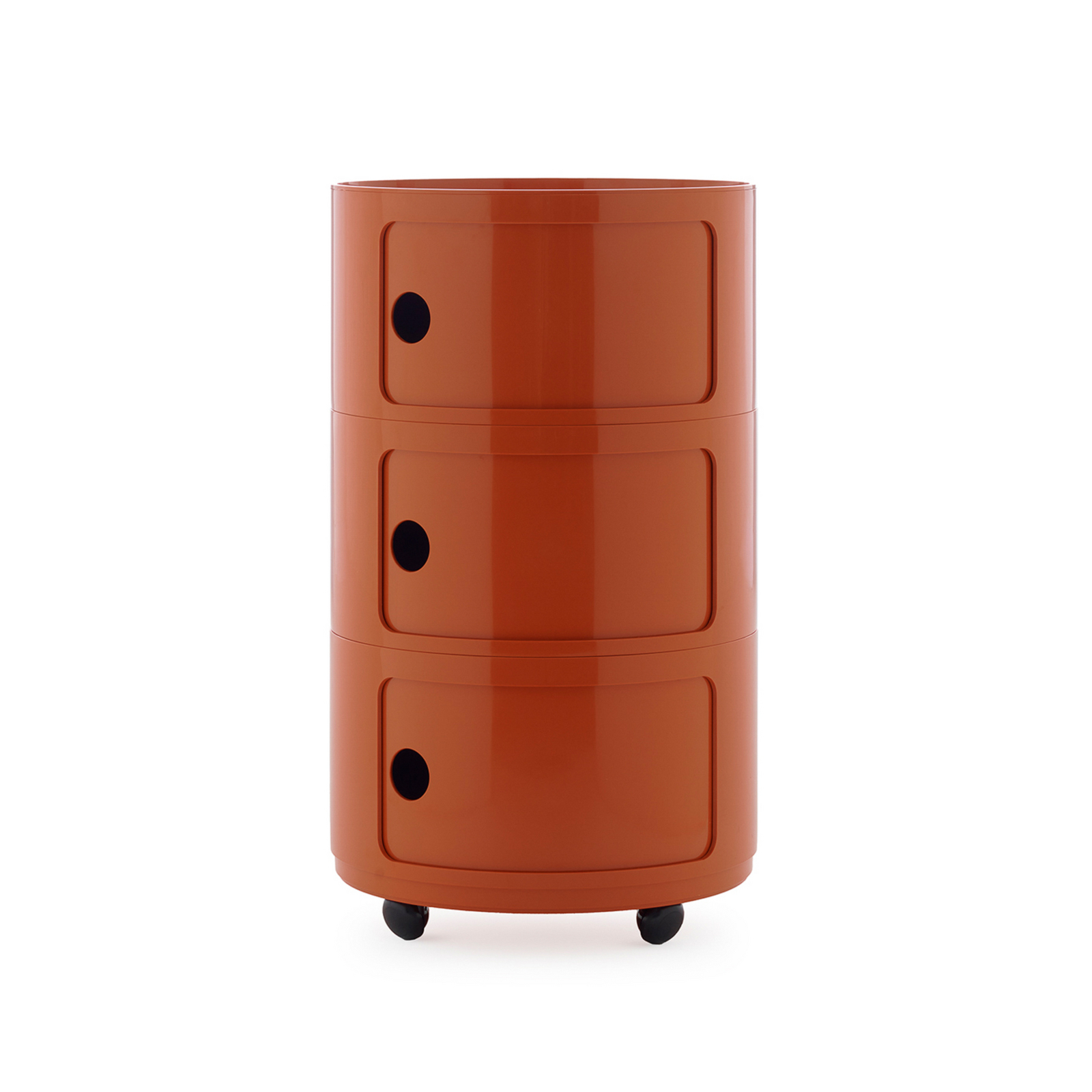 Componibili Big Container, oransje, 3 elementer, høyde 69,5 cm - Kartell
