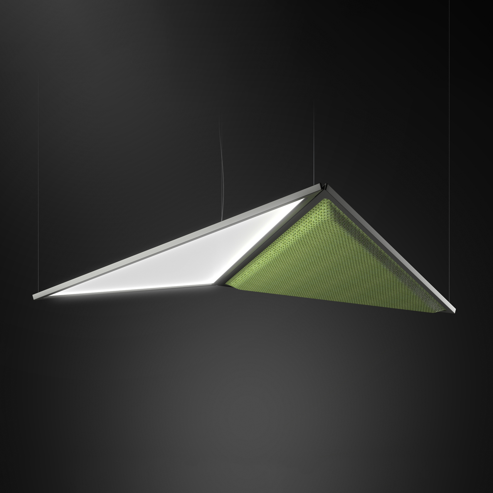 Artemide Flexia LED pendant light, green
