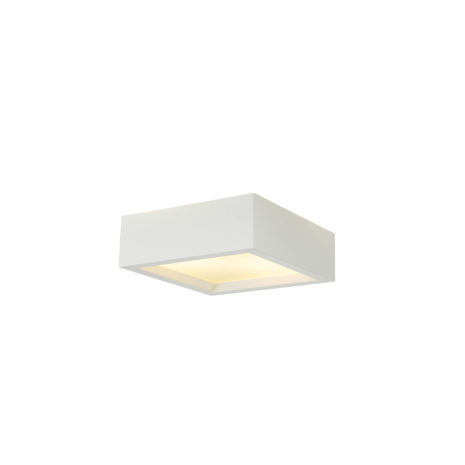 SLV Plastra 104 ceiling lamp, white, plaster, width 25 cm