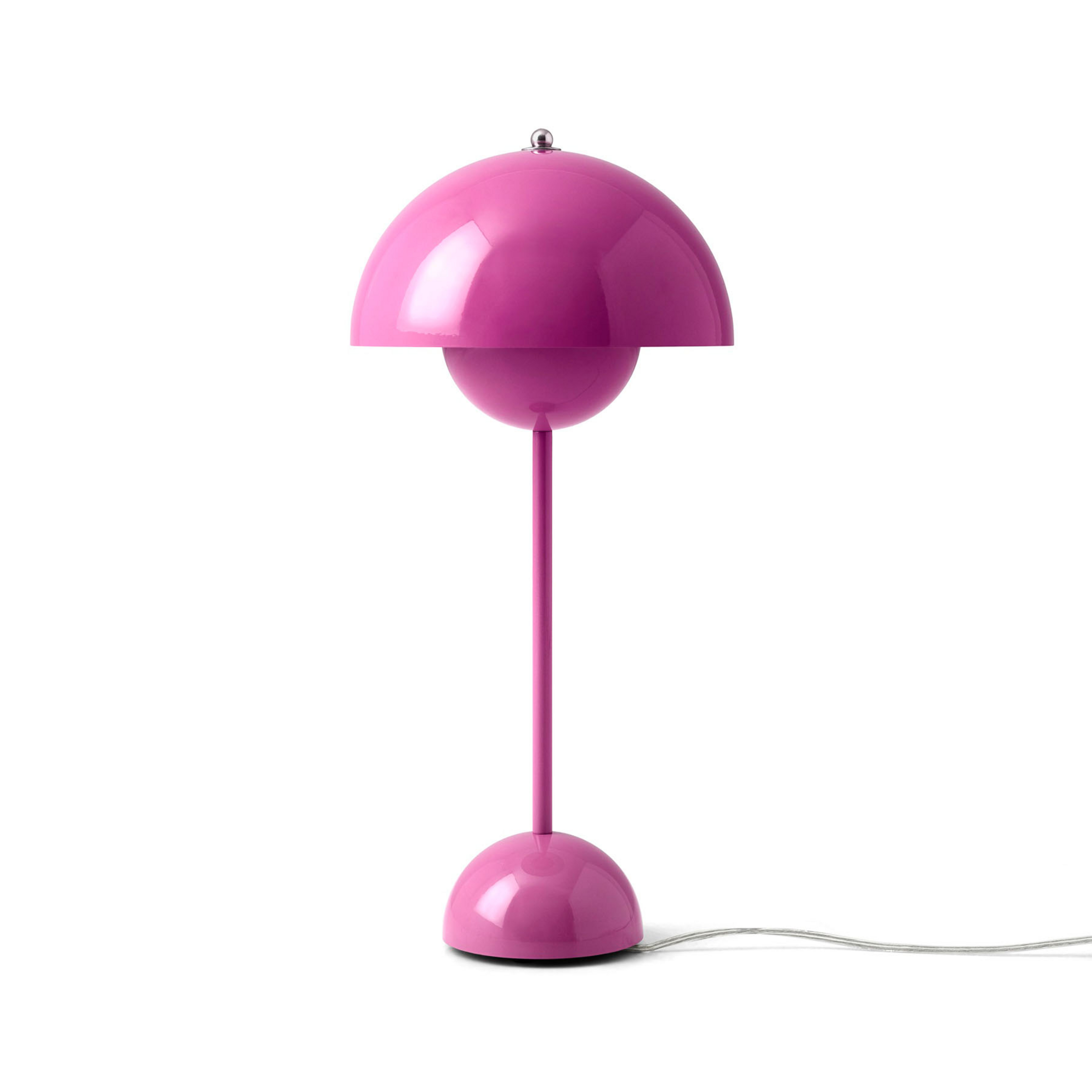 Lámpara de mesa Flowerpot VP3, rosa, 50 cm - &TRADITION