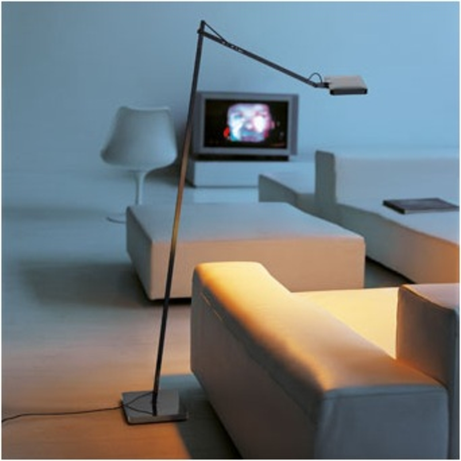 Kelvin LED F Floor Lamp White - Flos