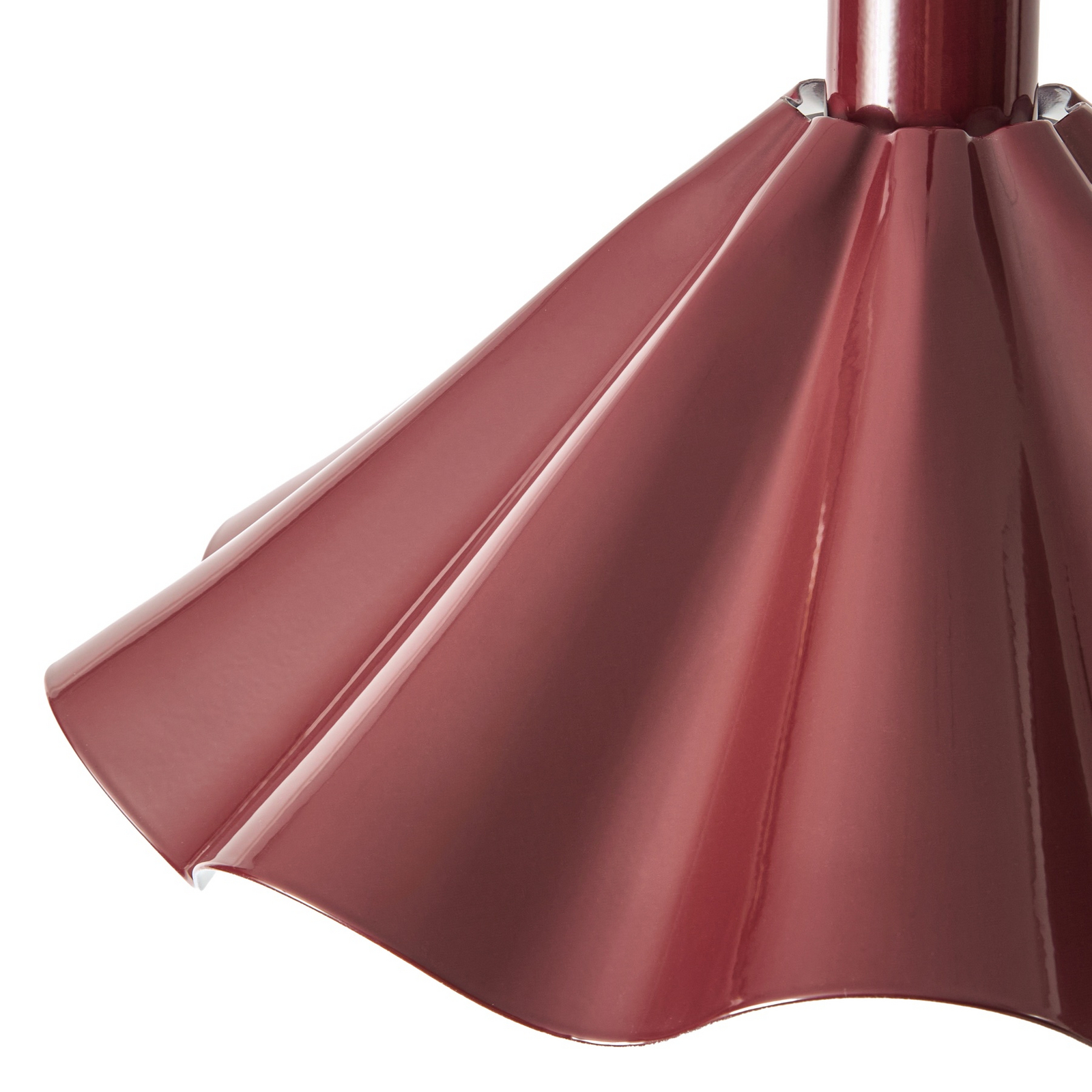 Lampă suspendată Lindby Lilliet, Ø 34 cm, roșu închis, metal, E27 Lampă suspendată Lindby Lilliet, Ø 34 cm, roșu închis, metal, E27
