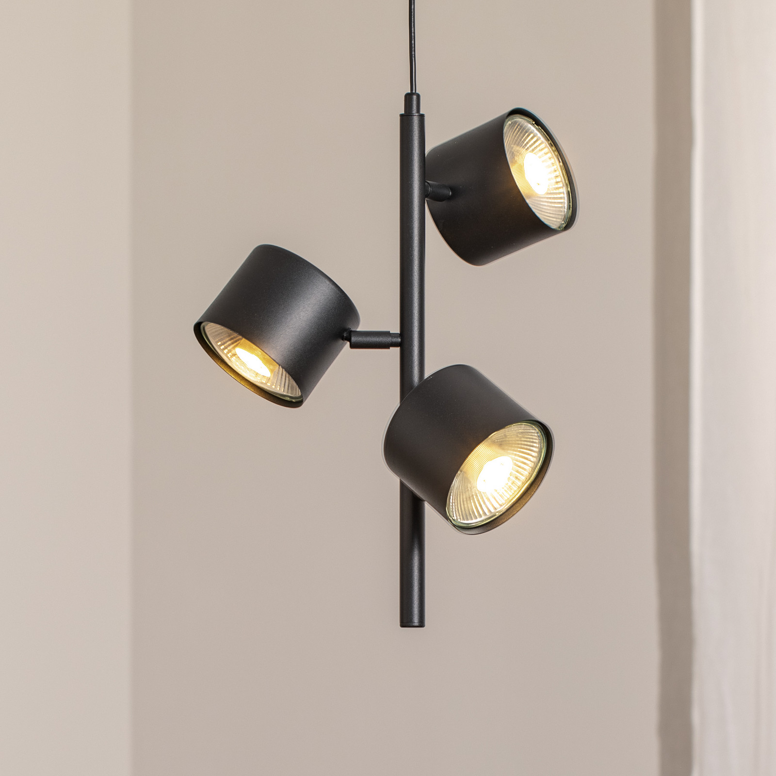 ALDEX Lampă suspendată 1047E 3 becuri negru - Camera de zi / sufragerie - Modern - Metal