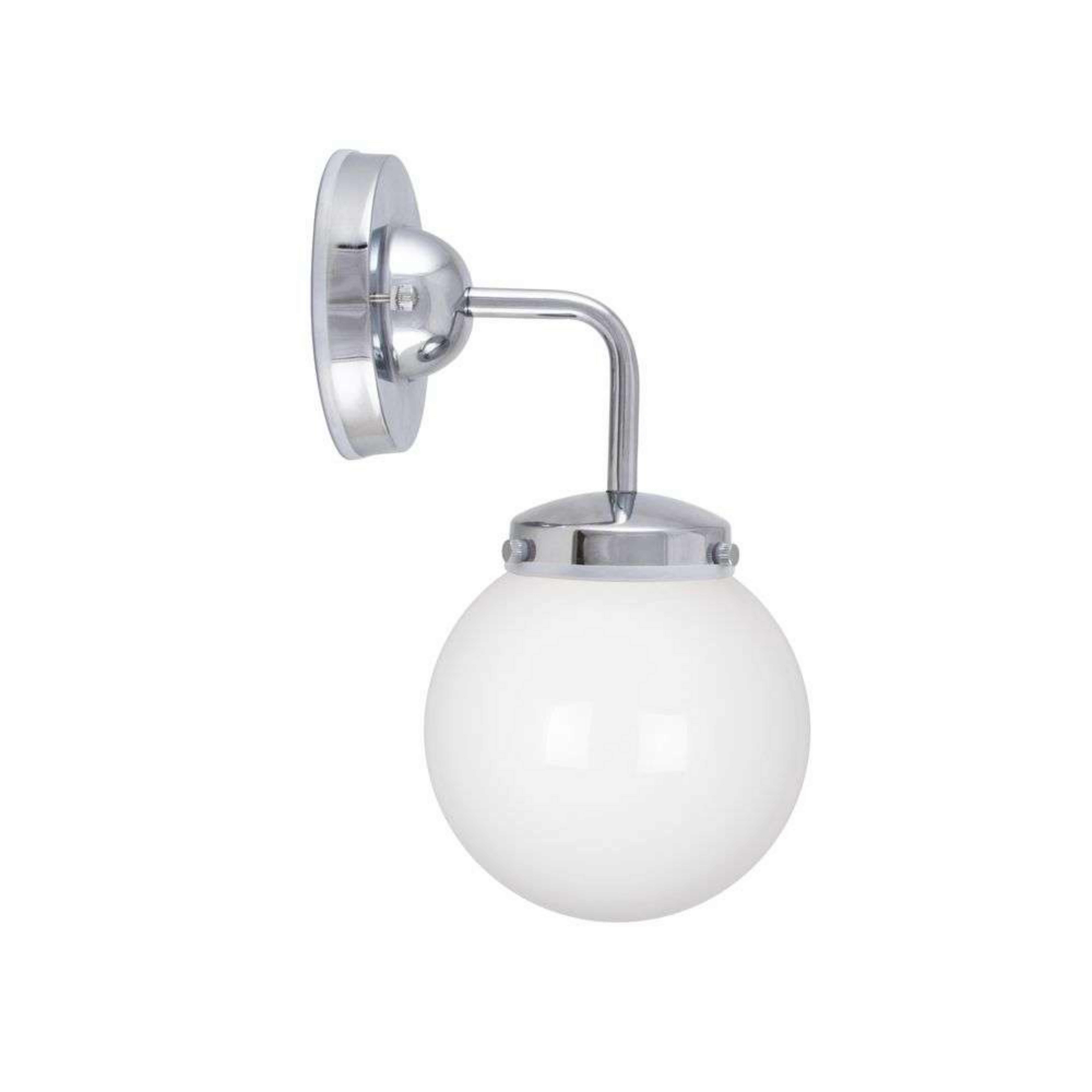 Alley Væglampe IP44 Chrome/White - Globen Lighting