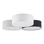 Janita 3 LED Ceiling Lamp Grey/Black/White - Lindby
