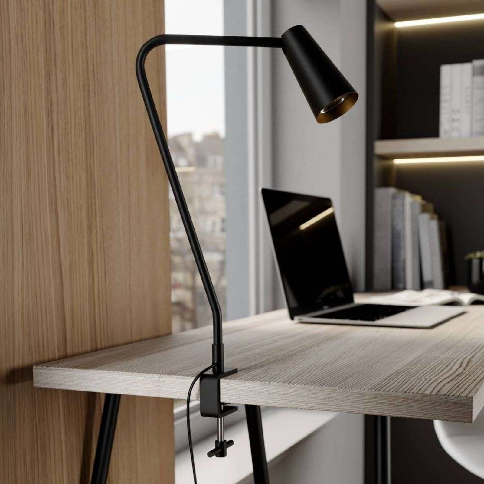 Angelina Clip Lamp Black - Lucande