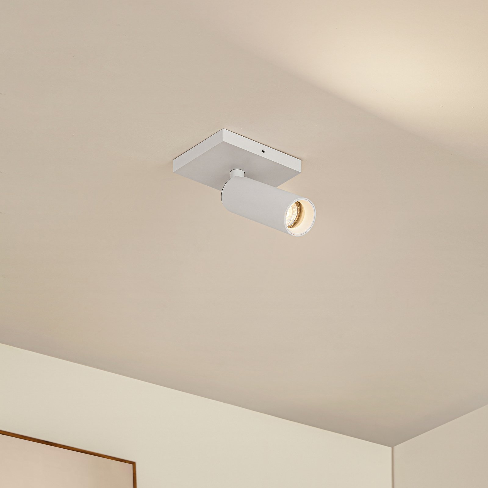 Arcchio Brinja Slim ceiling spotlight, white, 1-bulb, GU10 MR11