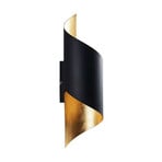 Vanni Aplique de Pared Black/Gold - Lindby