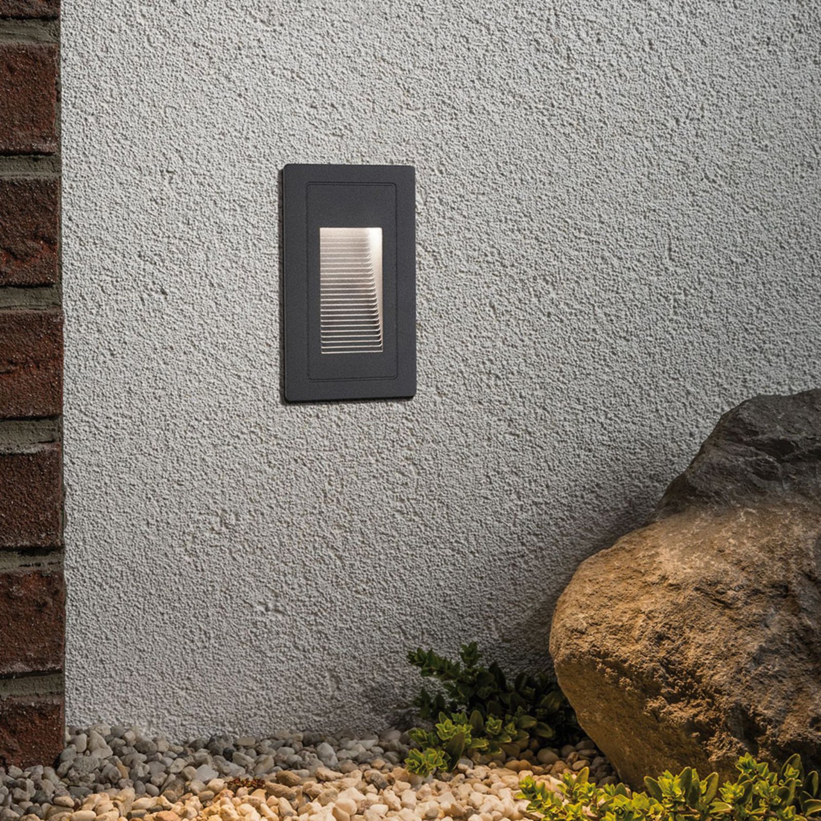 Paulmann High LED recessed wall light, outdoors