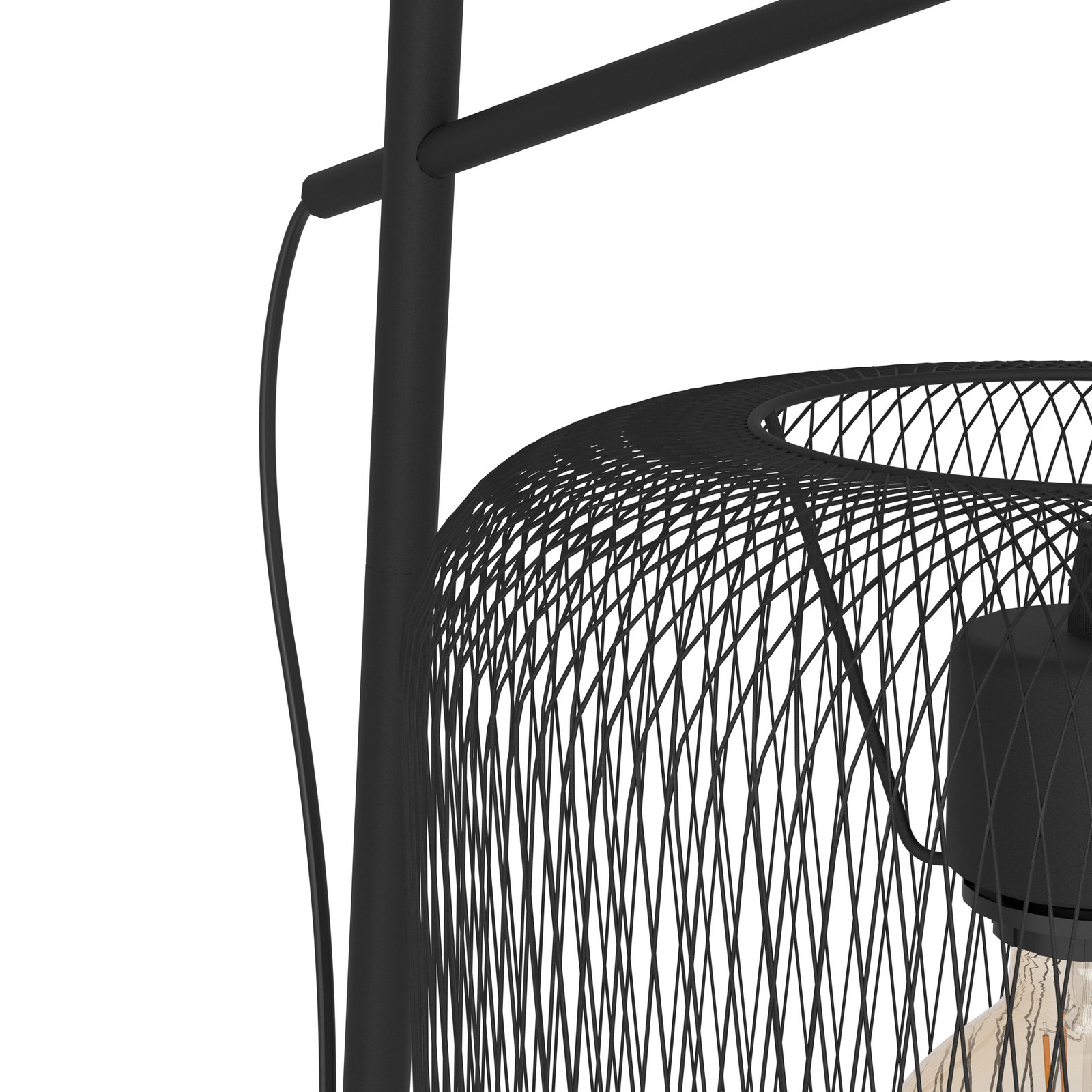 Stehleuchte Wrington, Höhe 194 cm, schwarz, Stahl