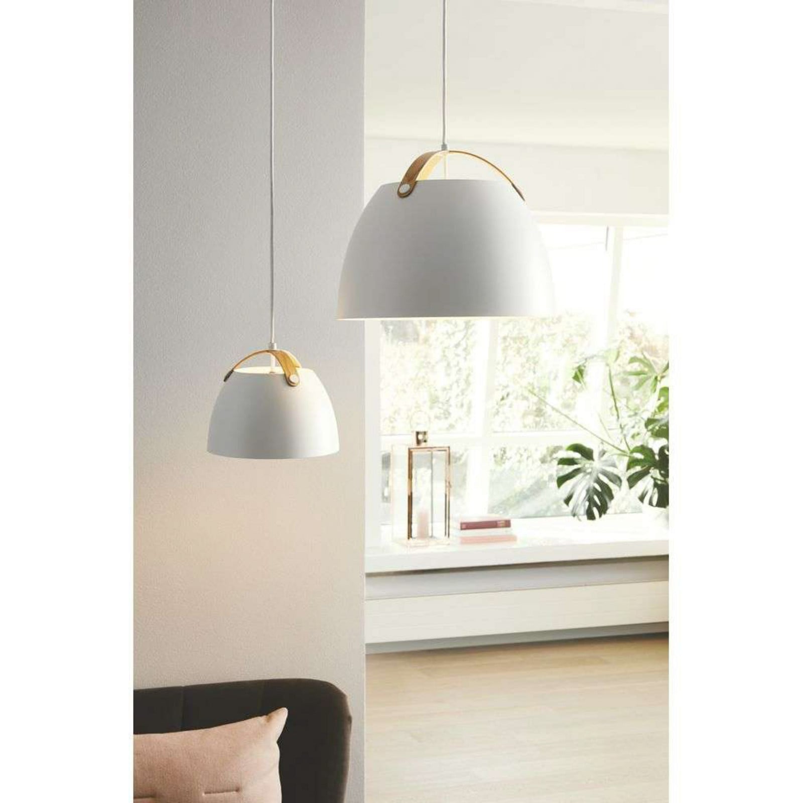 Oslo Pendel Ø24 Blakc/Oak Halo Design - Køkken - Glas billede