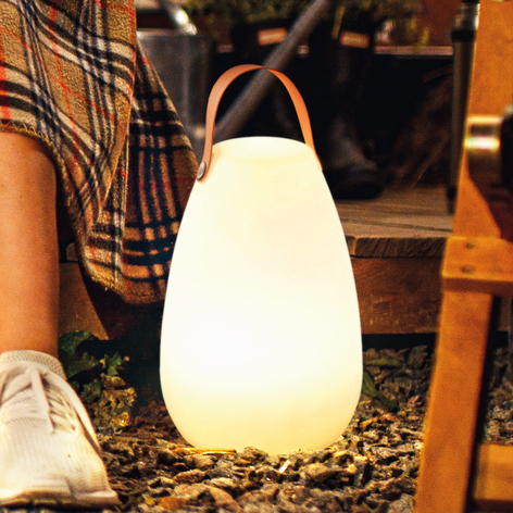 LED-Tischleuchte Ruby mit Akku und RGB-Farbwechsel