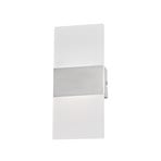 LED-væglampe FODER, nikkelfarvet, højde 27 cm, afbryder