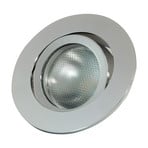 LED-inbyggnadsring Decoclic GU10.3, rund, silver