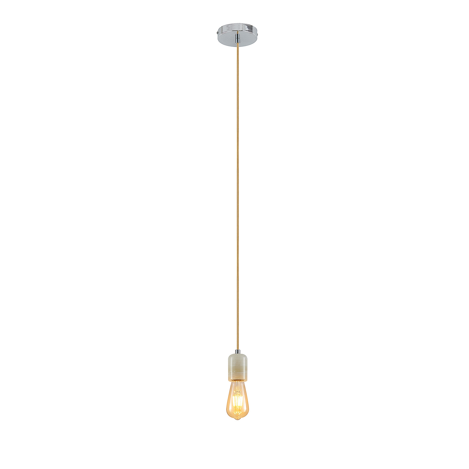 Lindby Agnisa lampa wisząca z szarą oprawą