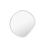 ferm LIVING wall mirror Pond S, chrome, Ø 50 cm, glass, wood