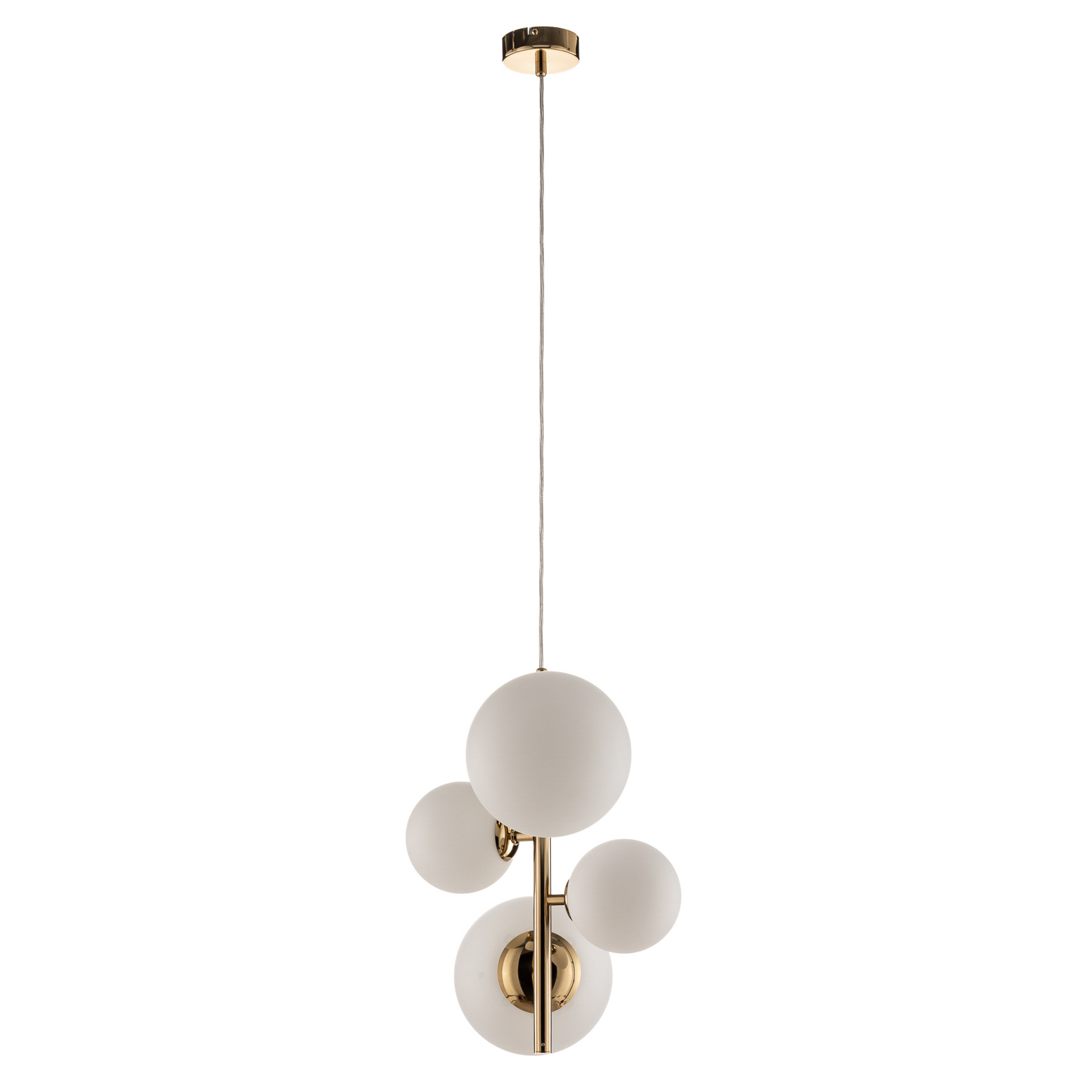 Dione Hängelampe, goldfarben, 4-flammig - ALDEX