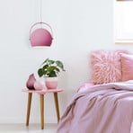 Hanglamp Colorado met ronde kap, pink