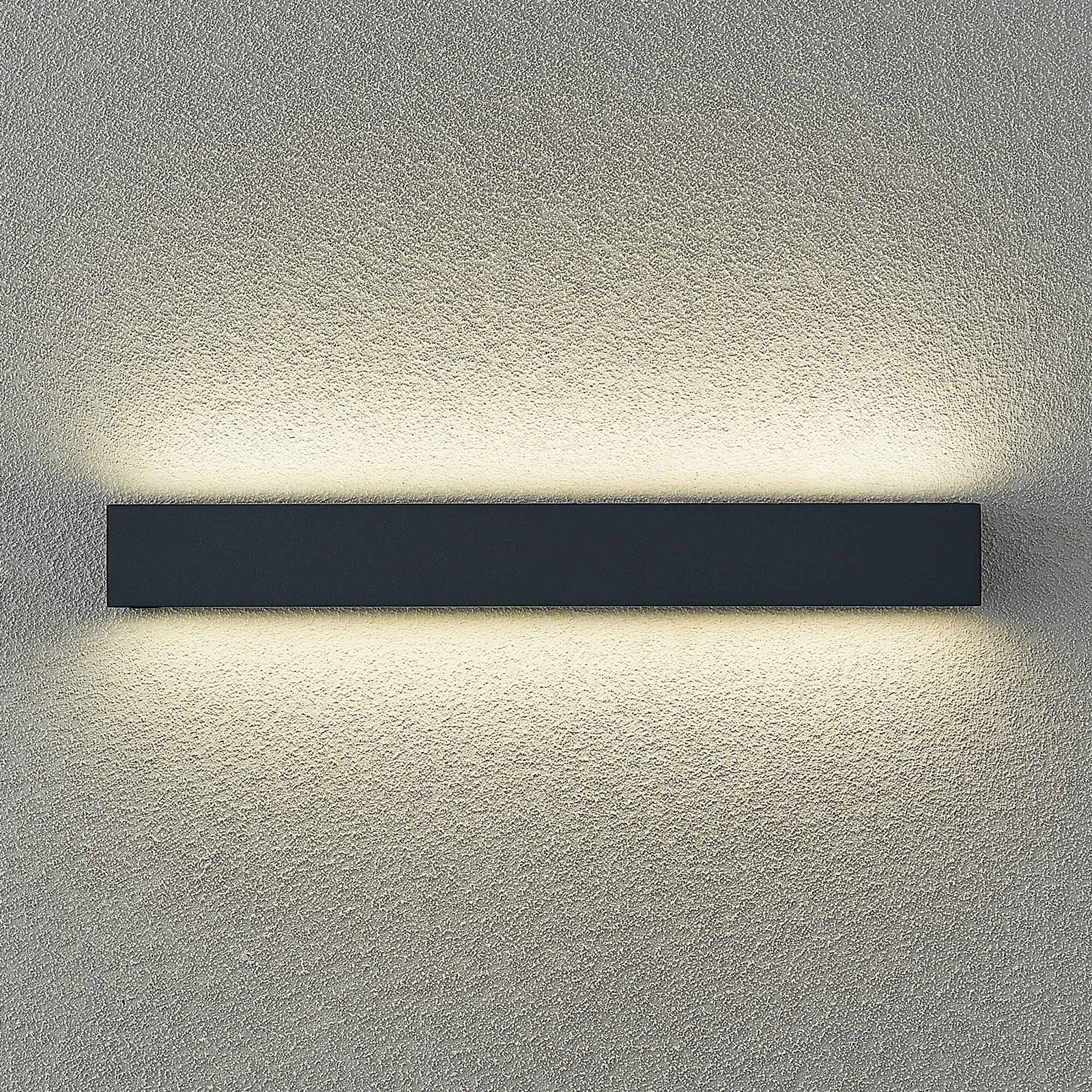 Arcchio Lengo LED wall lamp 50cm 2-bulb graphite