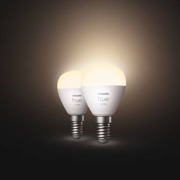 Philips Hue White LED-Tropfenlampe 2 x E14 5,7W