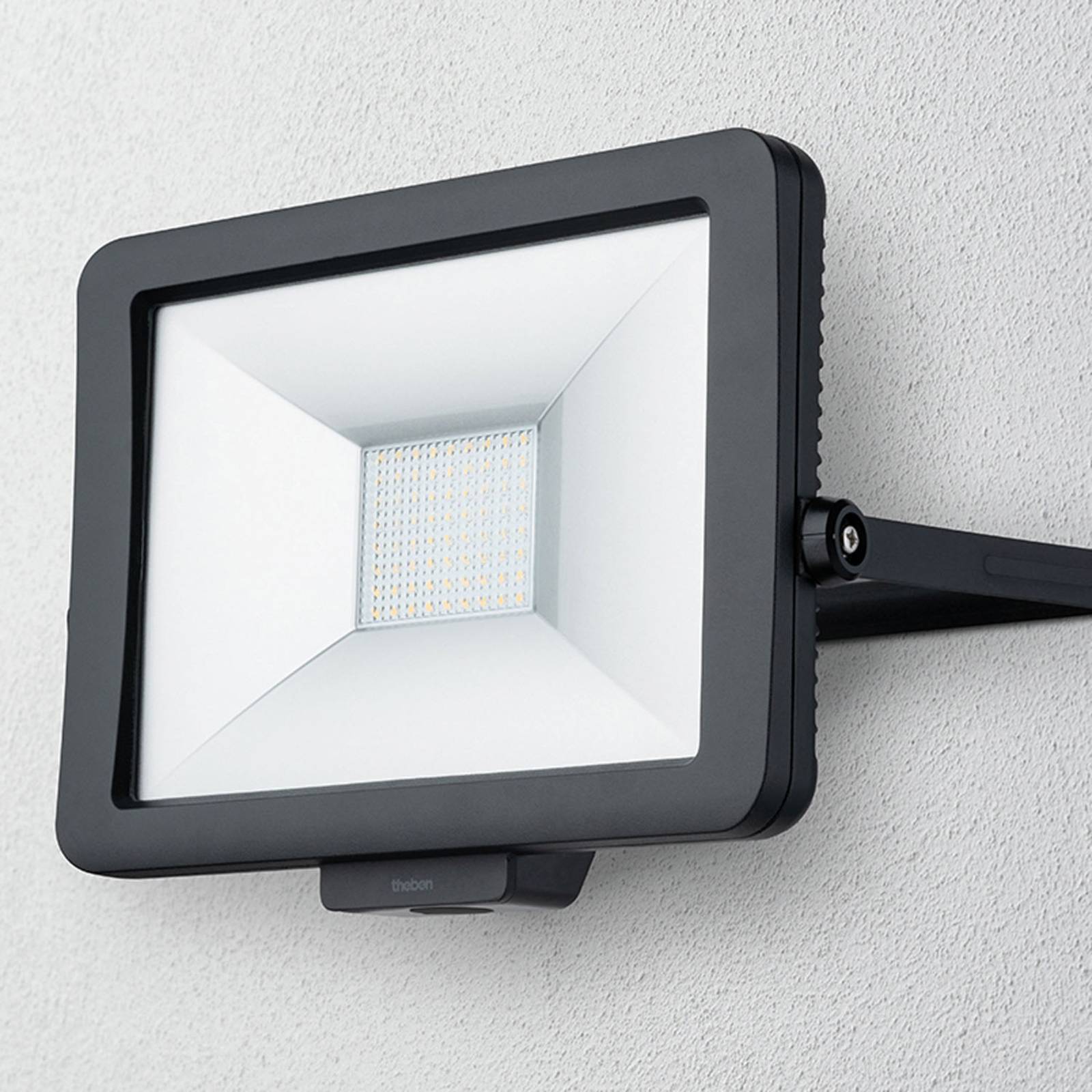 Theben LED-Außenstrahler theLeda B50L, schwarz Alu 5.000 K