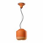 Bellota hanging light, ceramic, Ø 24 cm, orange