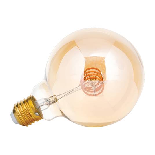 LED-lamppu E27 G95 4W amber 2200K himmennettävä