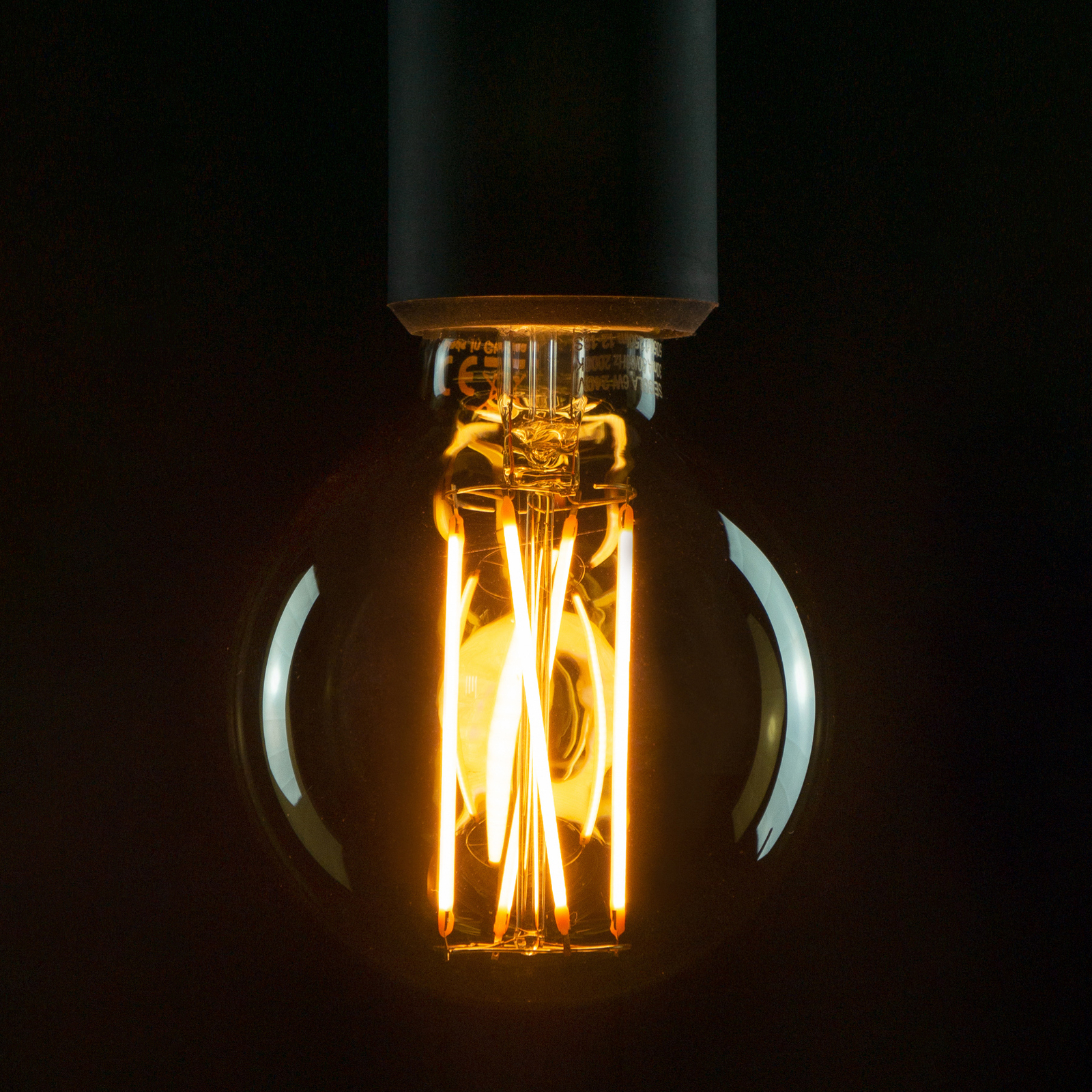 SEGULA LED lampa E27 5 W G80 1 900K ar iespēju aptumšot dūmu gaismu