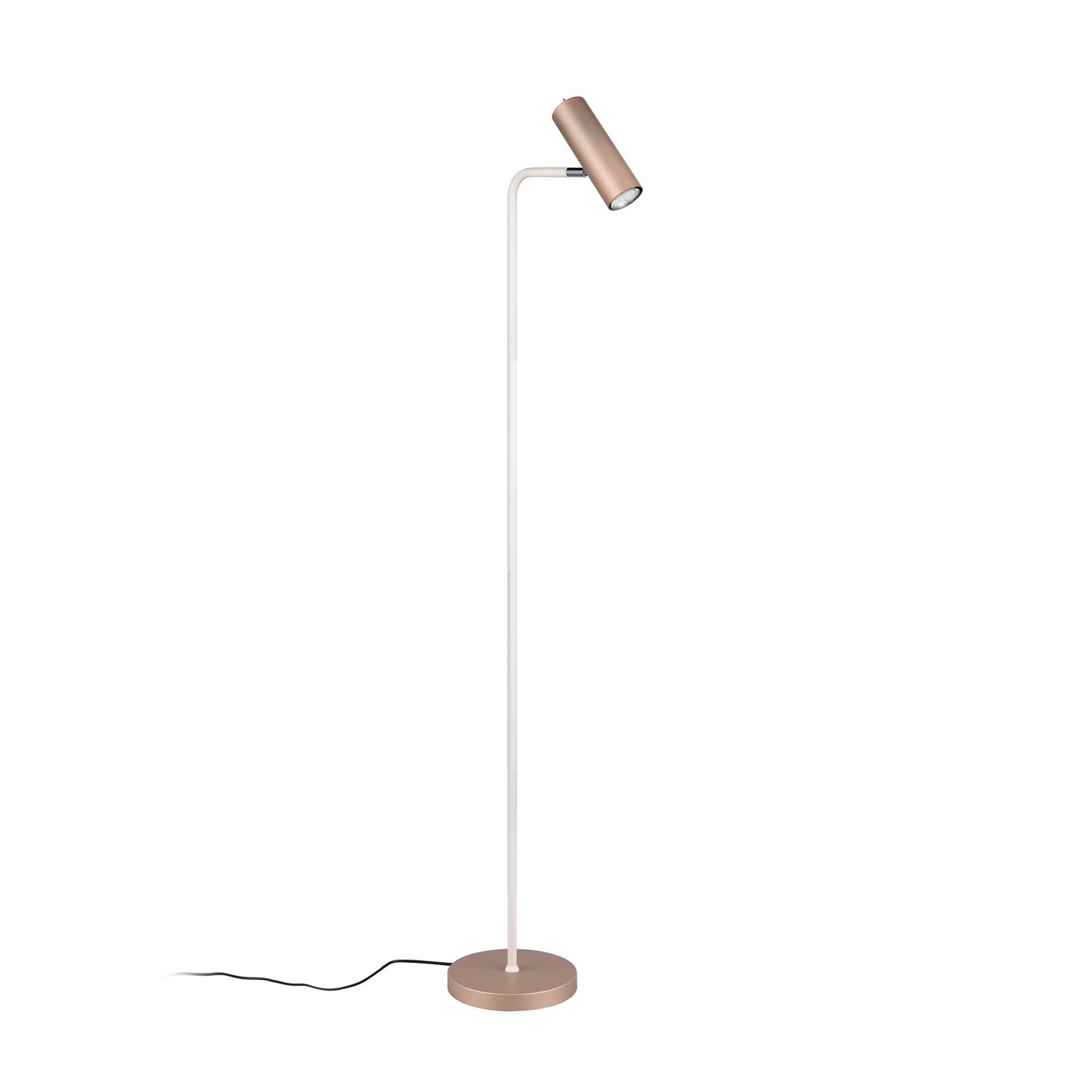 Marley floor lamp, height 151 cm, metal, adjustable spot