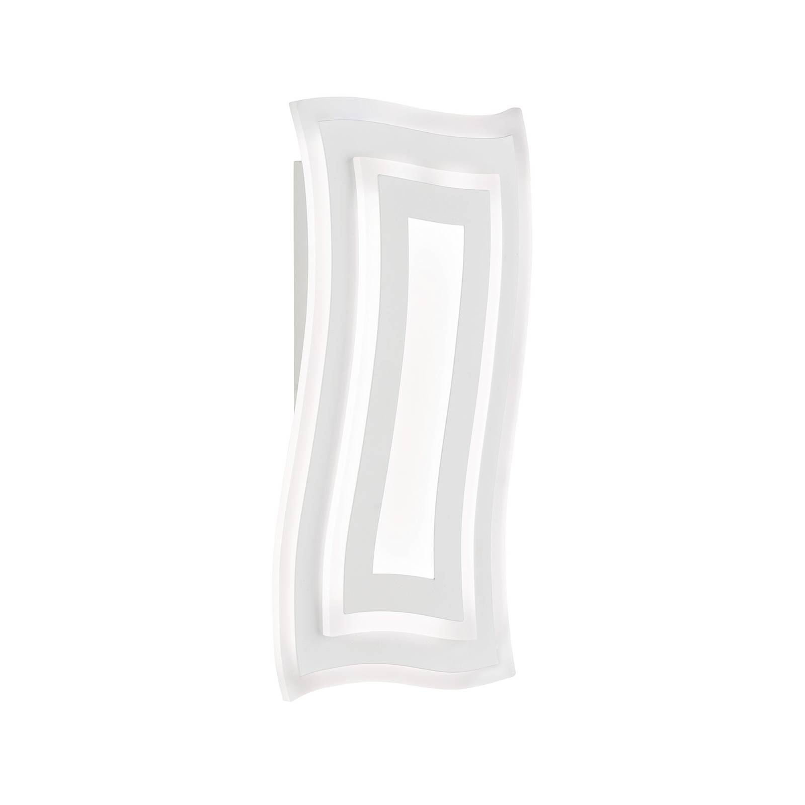 LED-Wandleuchte Gorden, weiß, Höhe 43 cm, Metall, CCT