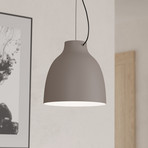 Suspension Camasca, 1 lampe, Ø 28 cm, taupe