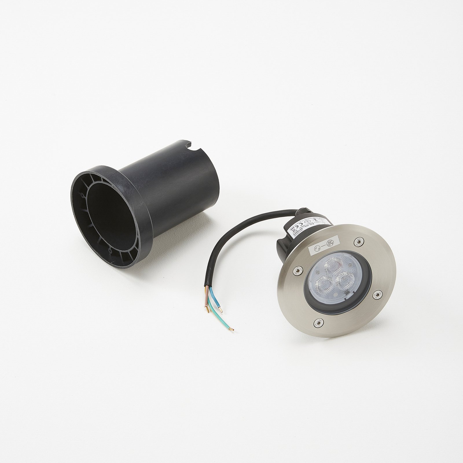 Ava Round Recessed Ground Bodová IP67 Steel - Lucande