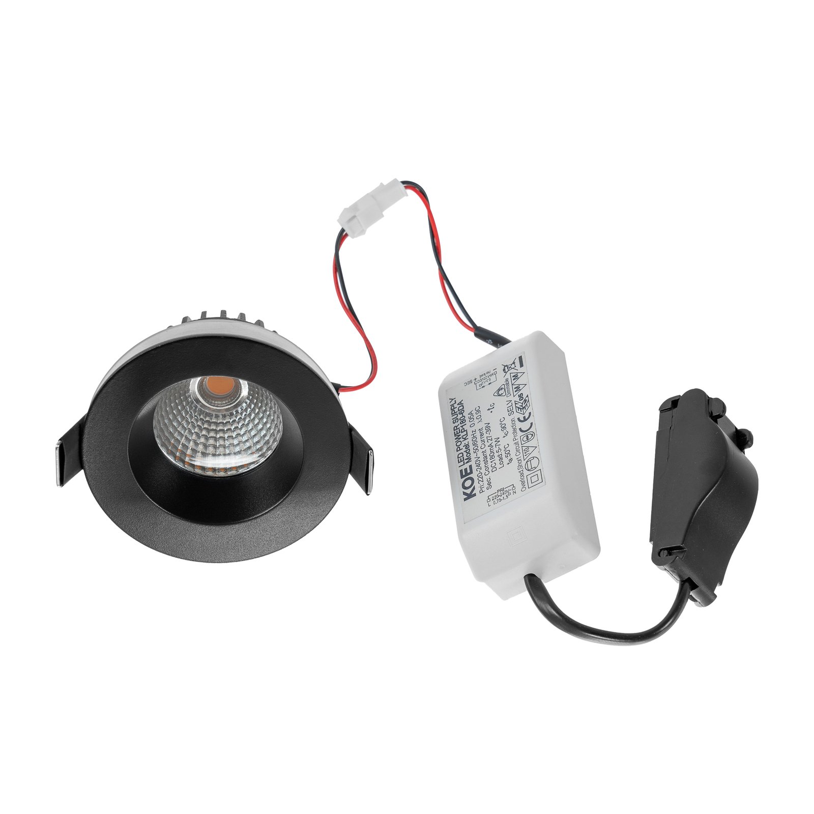 Aryx LED Spot encastré 2700K IP65 Noir - Arcchio