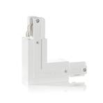 Eutrac L-connector, external protective earth, white