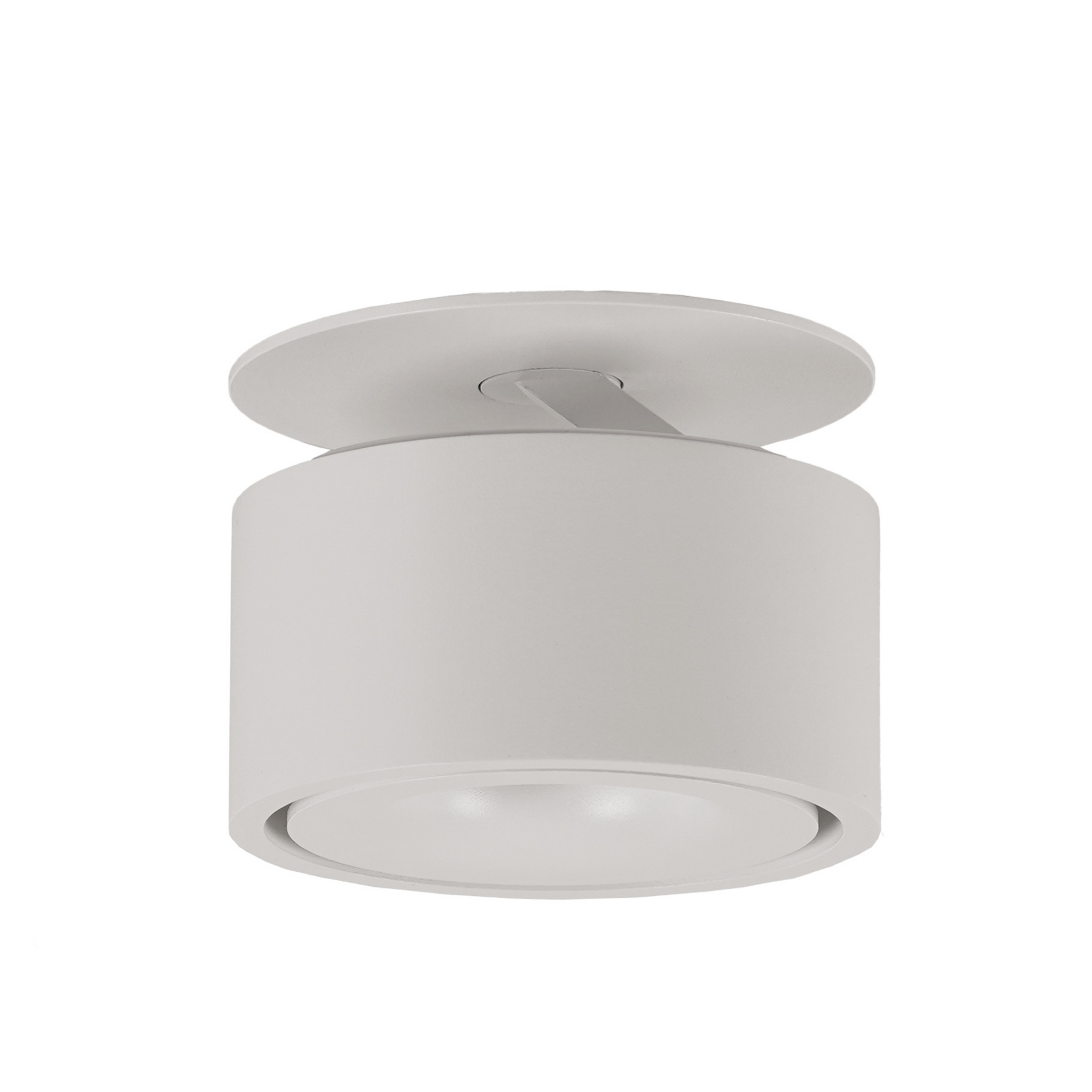 Braccio LED recessed light, white, metal, Ø 10.2 cm - Antidark