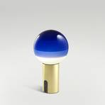 MARSET namizna svetilka za polnjenje Dipping Light modra/medeninasta