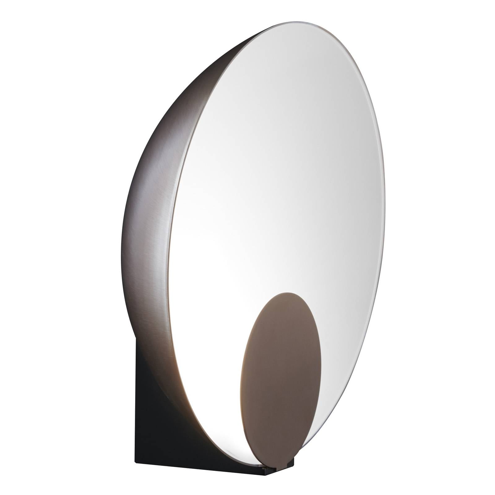 Oluce Siro LED-Tischleuchte dimmbar Ø 34 cm bronze