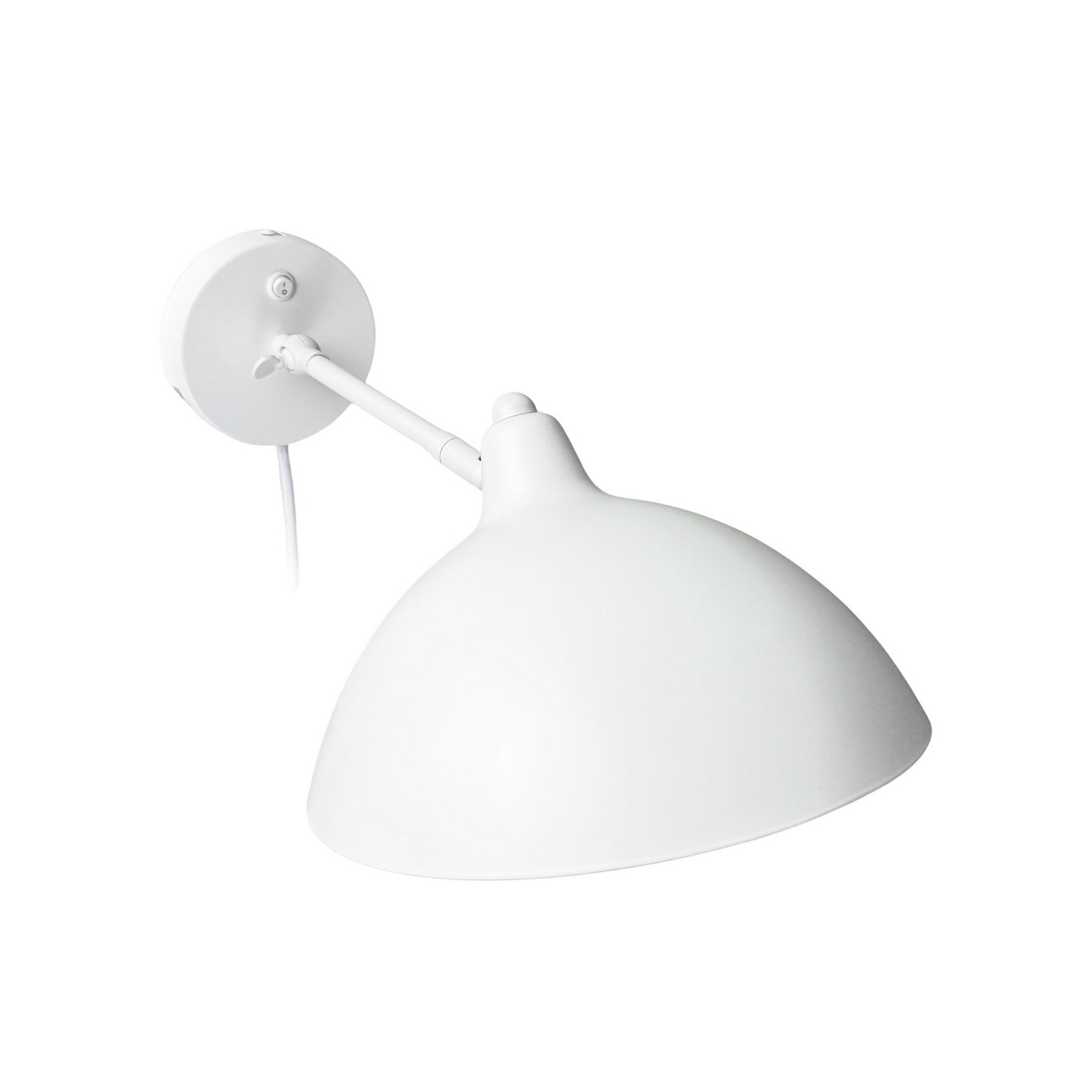 Futura Wandleuchte, weiß, 15W, Kabel, Metall - Dyberg Larsen Futura Wandleuchte, weiß, 15W, Kabel, Metall - Dyberg Larsen