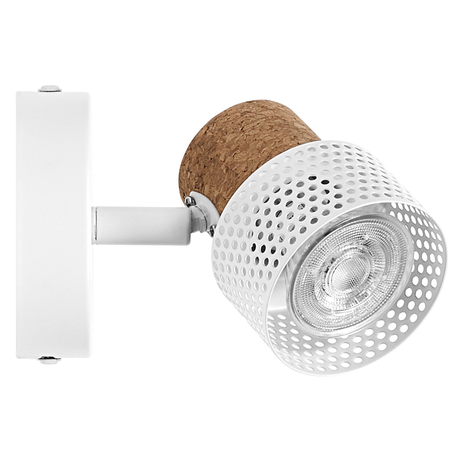 LEDVANCE LED wall spotlight Cork, GU10, dimmable, white