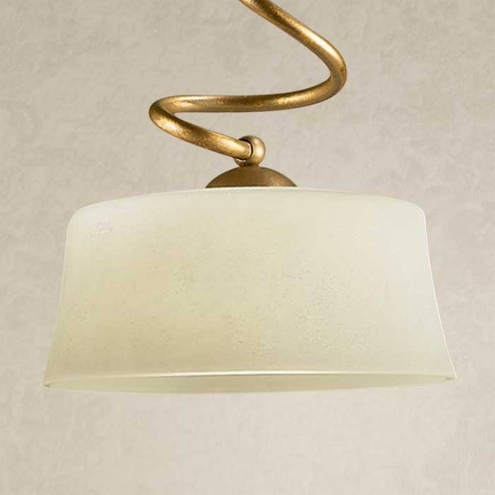 Hanglamp Alessio met Scavo-glas, 1-lamps