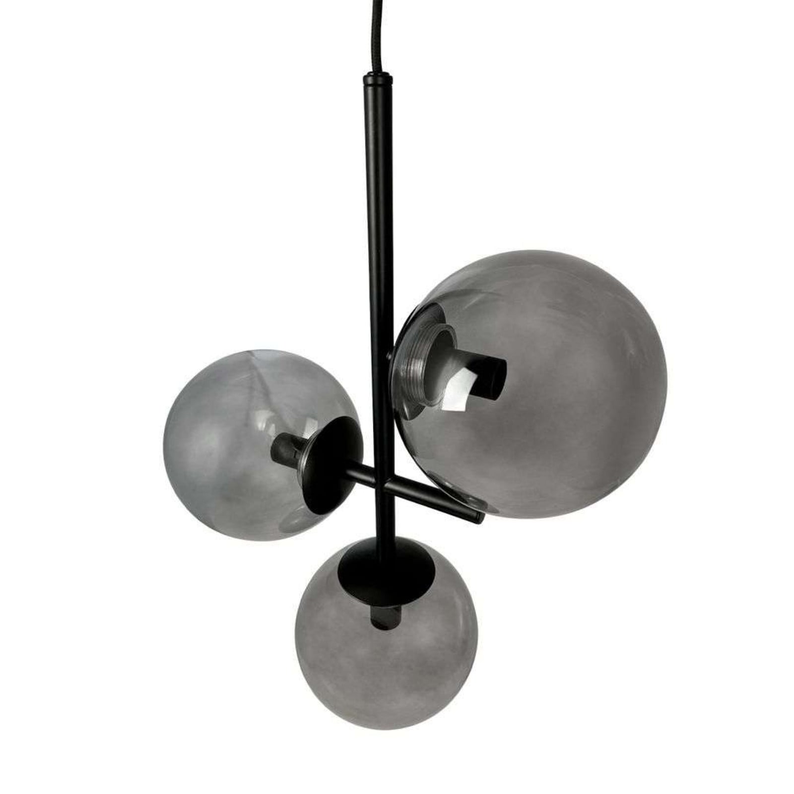 Som pendellampe, røgfarvet/sort, 3 lyskilder Como Dyberg Larsen - Stue - Moderne - Metal - Med flere lyskilder