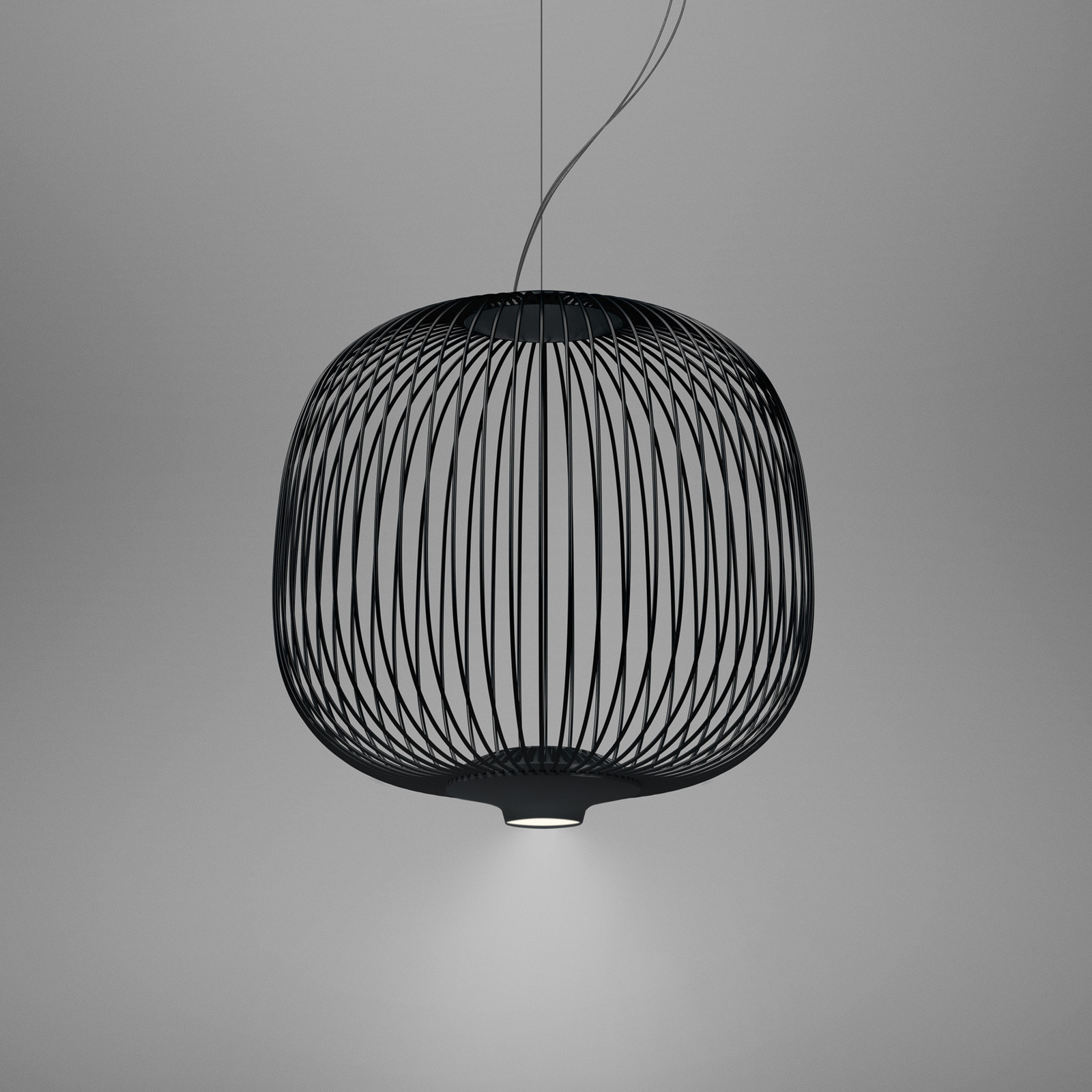 Foscarini Spokes 2 piccola pendul dimabil negru