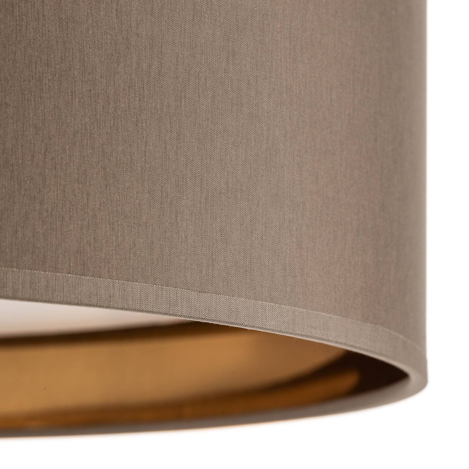 Lampa sufitowa Bilbao, szara/złota, Ø 45 cm