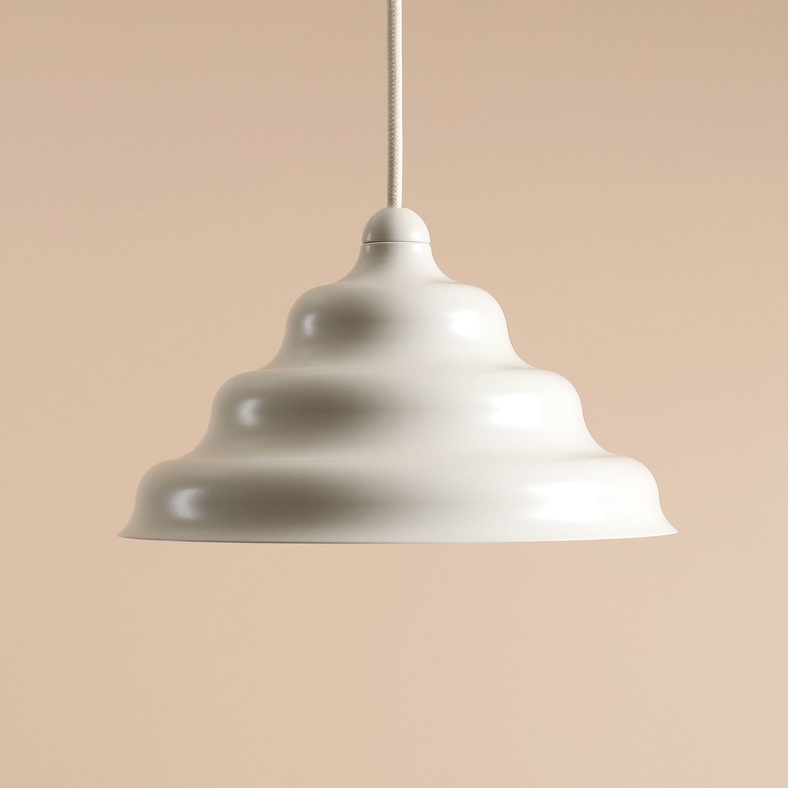 Suspension Fala, blanche, Ø 23 cm, verre - ALDEX