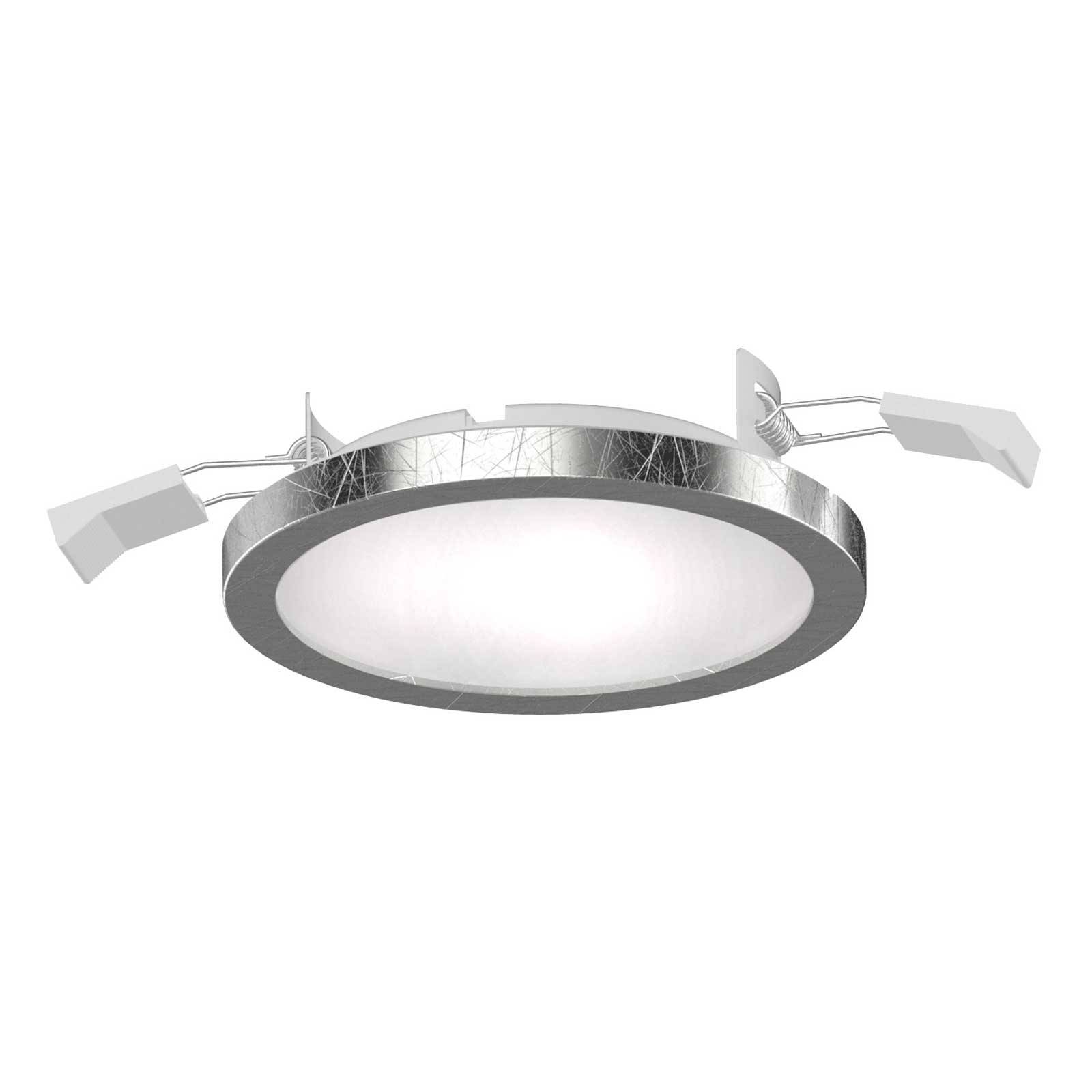 Lightme LED-innfellingsspot Aqua Pur Ø11,2cm sølv