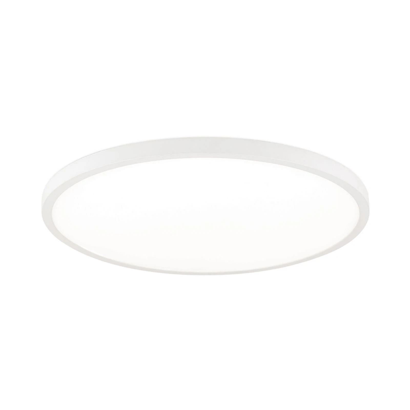 LED griestu lampa Disc, balta, Ø 60 cm, CCT, metāls/plastmasa